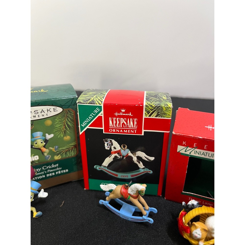 Lot of 8 Hallmark Keepsake Ornaments Disney Crayola Monopoly Miniature Vintage - Picture 6 of 16